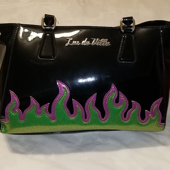 Lux de Ville Diabla darling "flames" bag - Picture 7 of 8
